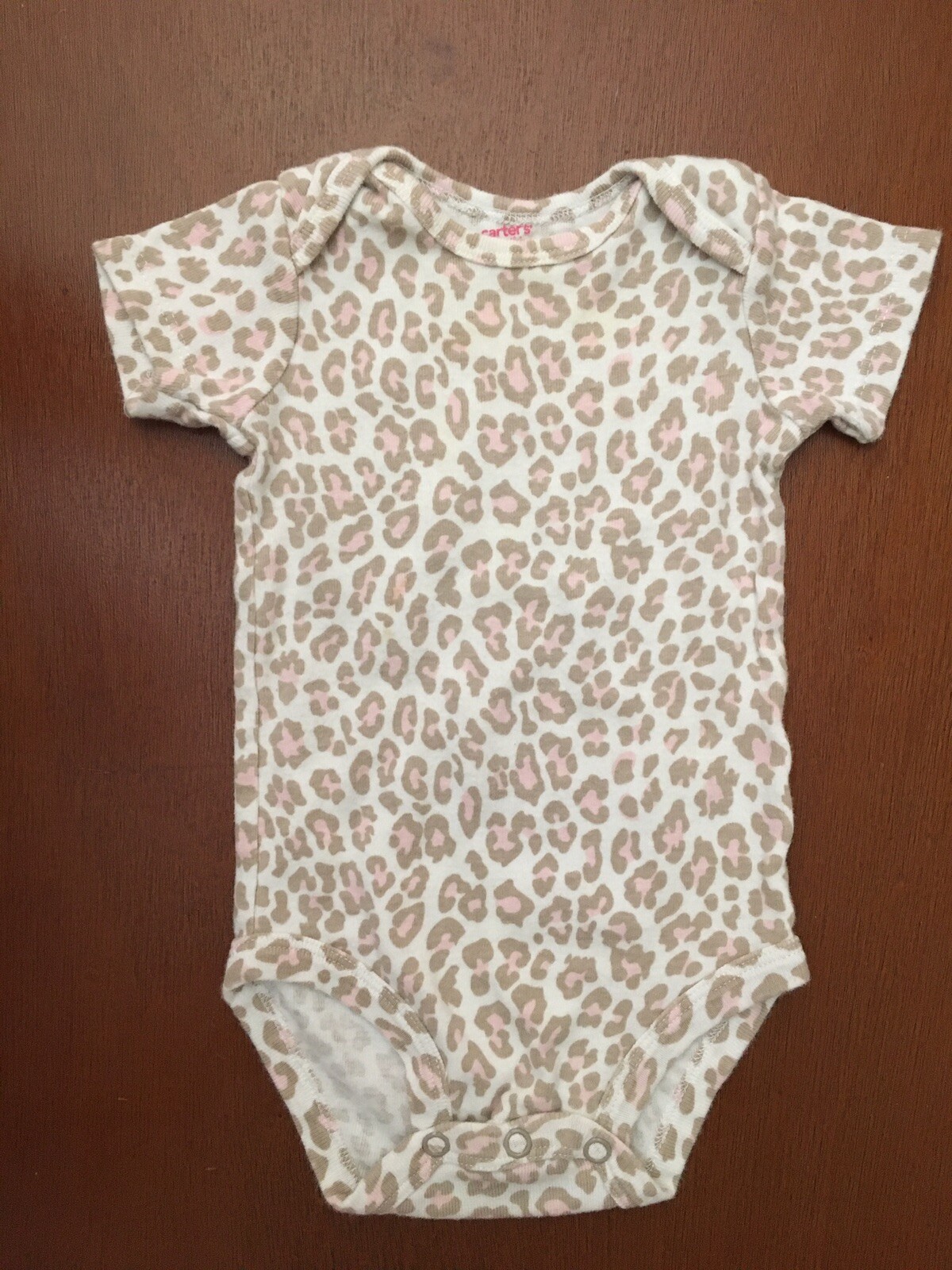 Circo Pink Jacket & Carter’s One-piece 6 Months Baby Girl Leopard Animal Print