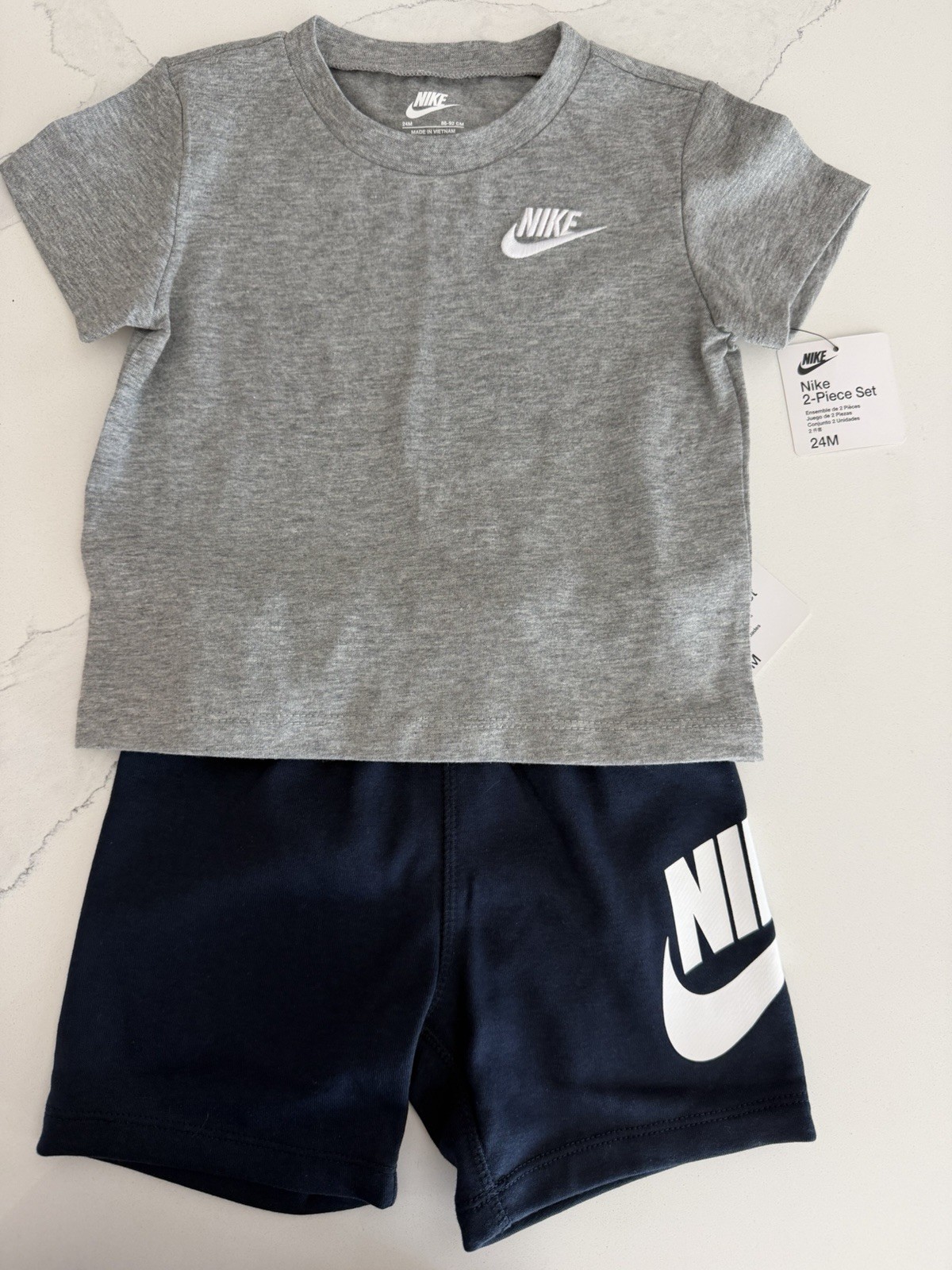 Nike Toddler Boys 2-Piece Set Size 24M, T-shirts&shorts NWT
