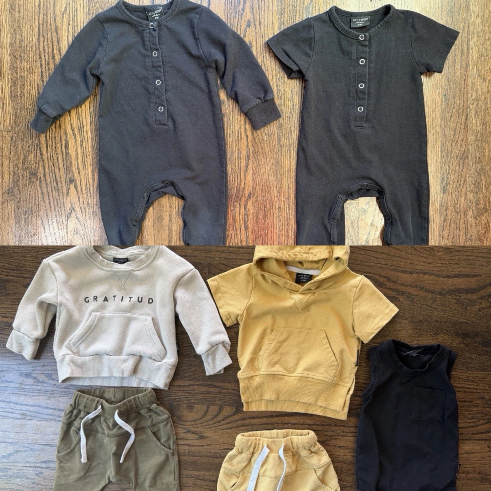 Little Bipsy Short Shirt Romper Pants Baby Boy Bundle 6-12 Months Set Lot Girl