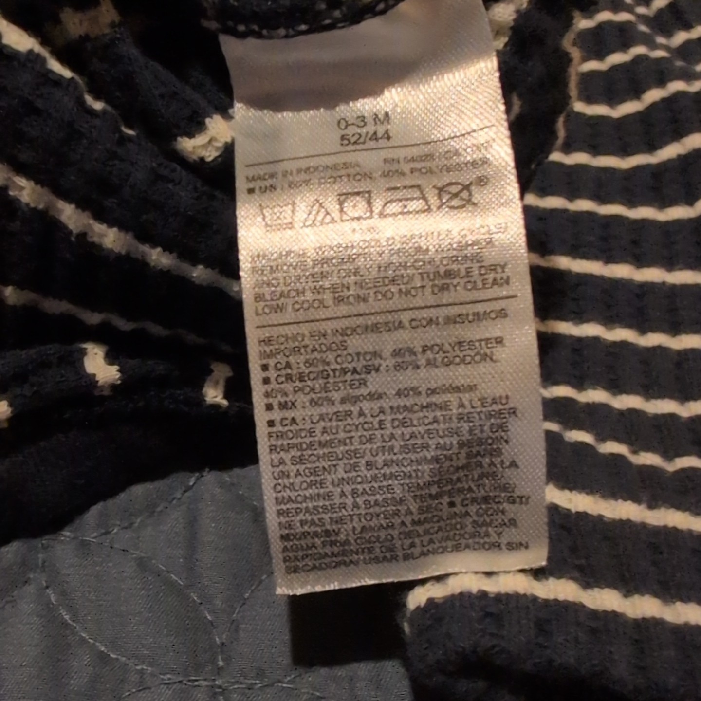 Old Navy 0-3 Month Baby boy 2 & 3 Piece sets Blue & Cream Colors. One With Hat!