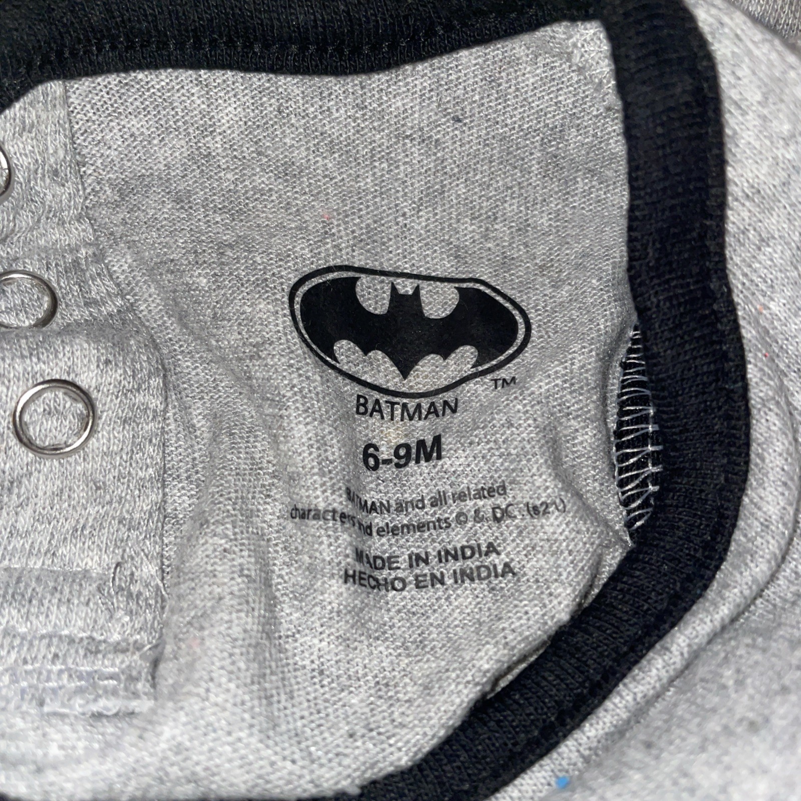 Lot Of 2 6-9 Months Boy Girl Kids Romper Batman Superman One Piece Outfit