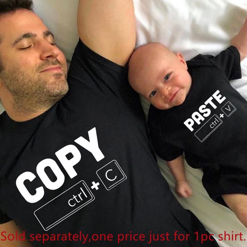 Family Matching Clothes Funny Cotton Family Look Shirt Father’s Day Gift