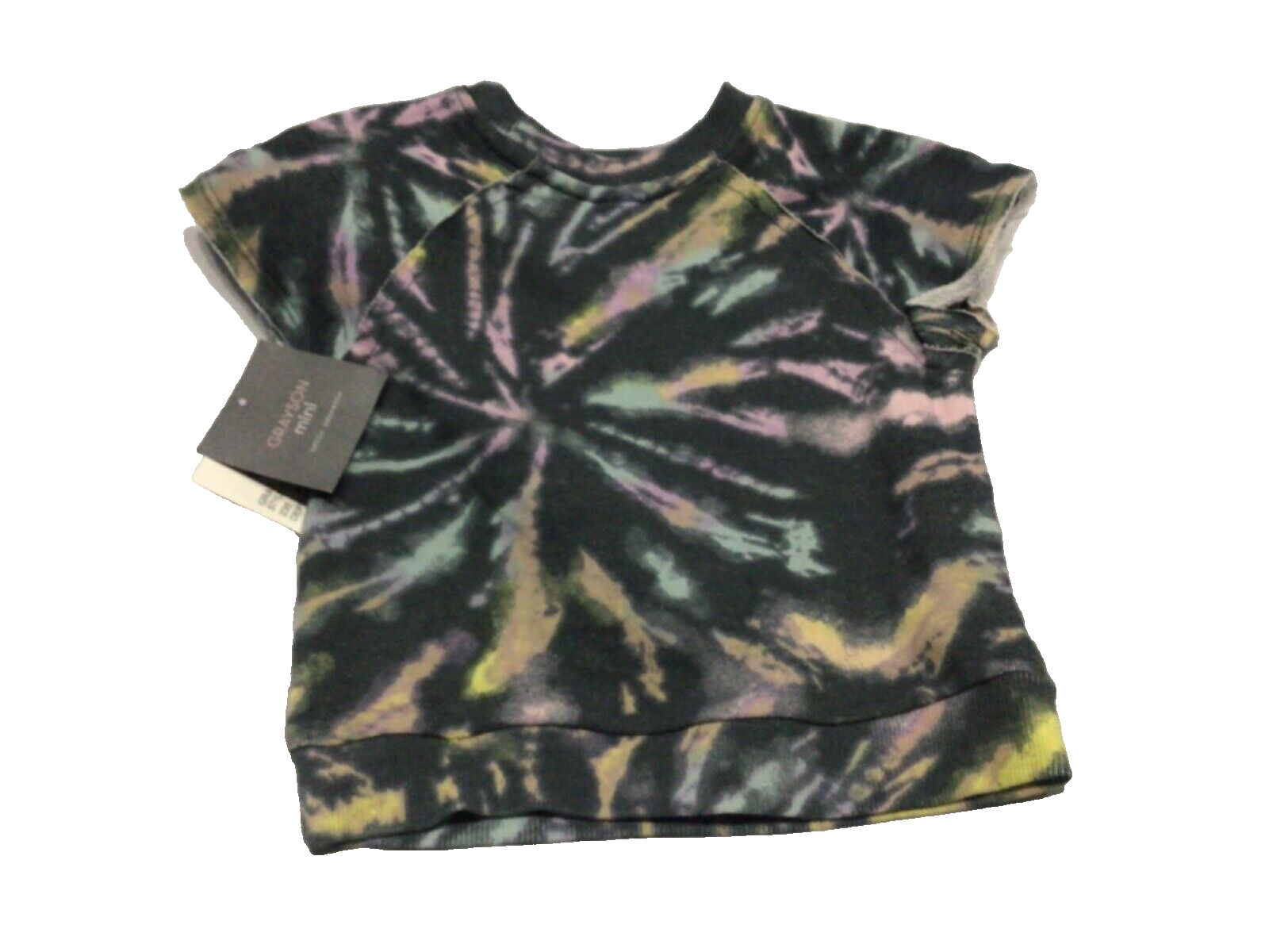 NWT Grayson Mini Black Pink Yellow Tie Dye Shorts Outfit or Just Shorts Size 18M
