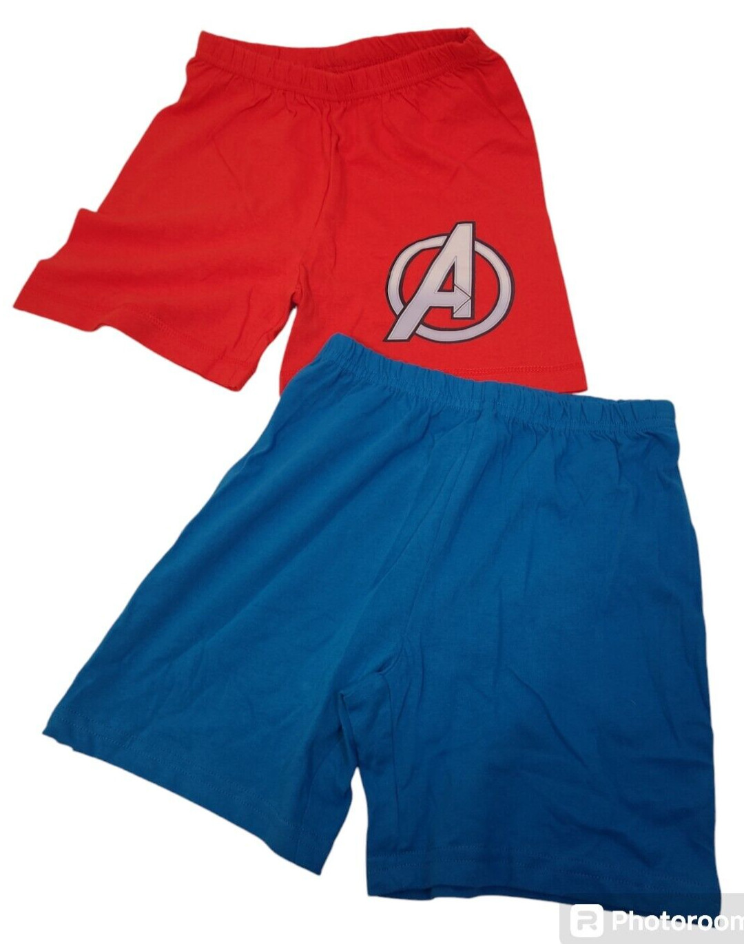 Marvel Boy’s Blue & Red Regular Casual Shorts 5-6 Years (2-Pack) New