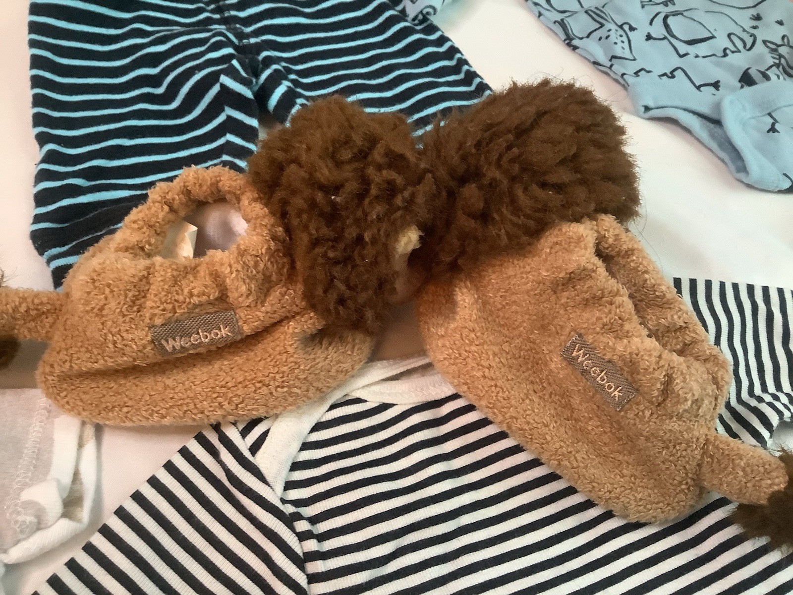 Baby Clothes New Born Boys Mixed Lot Gerber Onsies 6 Hats Lion Webok By Reebok