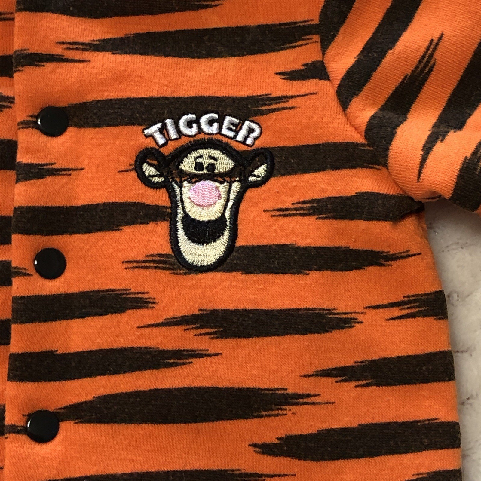Disney Baby Tigger Outfit 3/6M 6M Winnie the Pooh Top Footed Pants One Piece