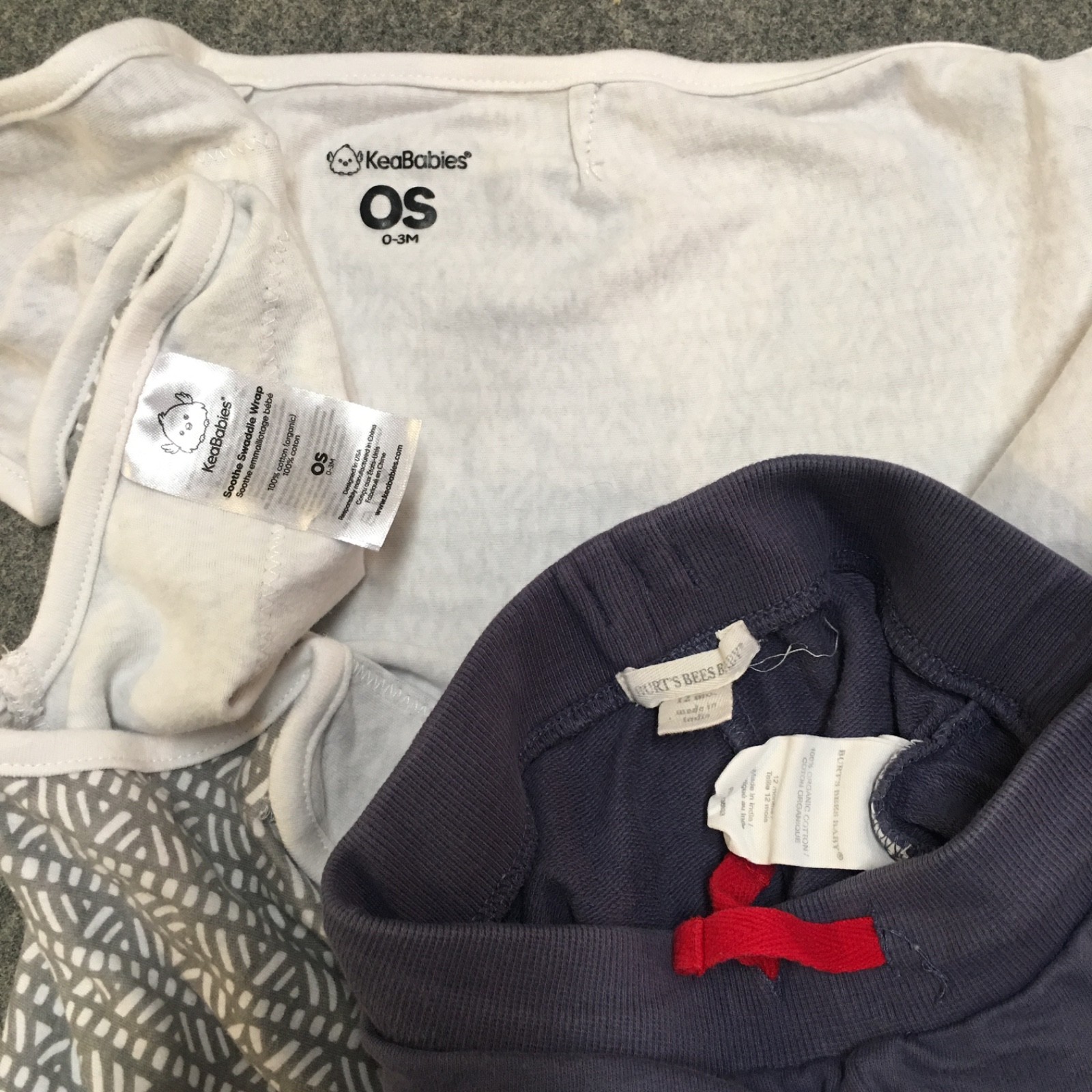 Organic Baby Boy 0-3M 6M 12-18M Clothing Lot 7x Pieces Bulk All Season Striped