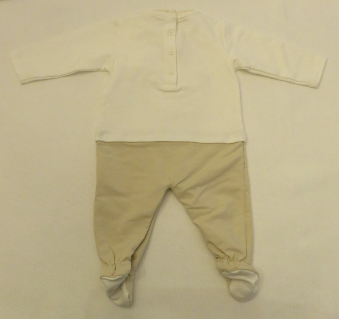 $470 NWB Fendi Beige white FF Babygrow Gift Set 3 peice girl boy 6 months