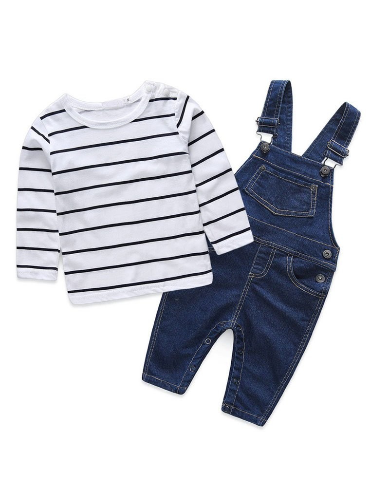 Abolai Cute Baby Boys Clothes Toddler Jumpsuit Rompers 12-18 Months, Black
