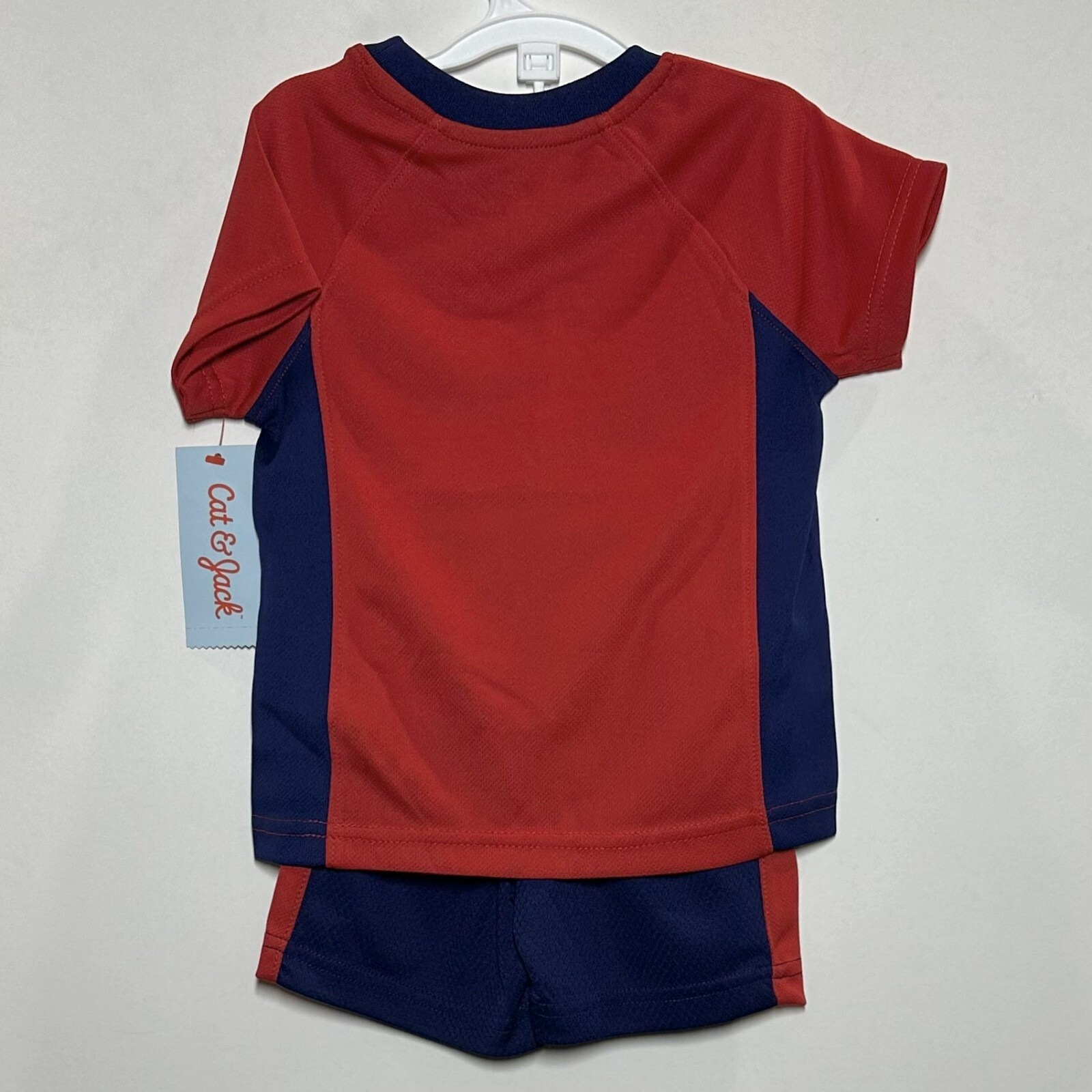 Cat & Jack Toddler 1976 Champion Athletic Top & Bottom T-Shirt & Shorts Set, 12M