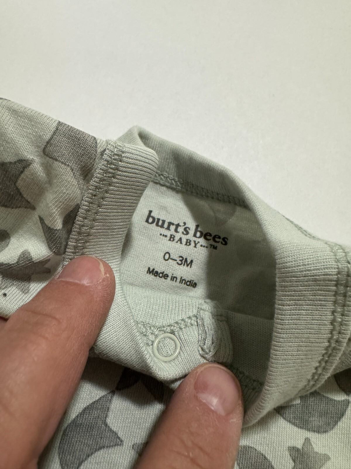 Burt’s Bees Baby Starry Chalet Bodysuit & Pant Set – Cloudy 0-3 Mos (c95)