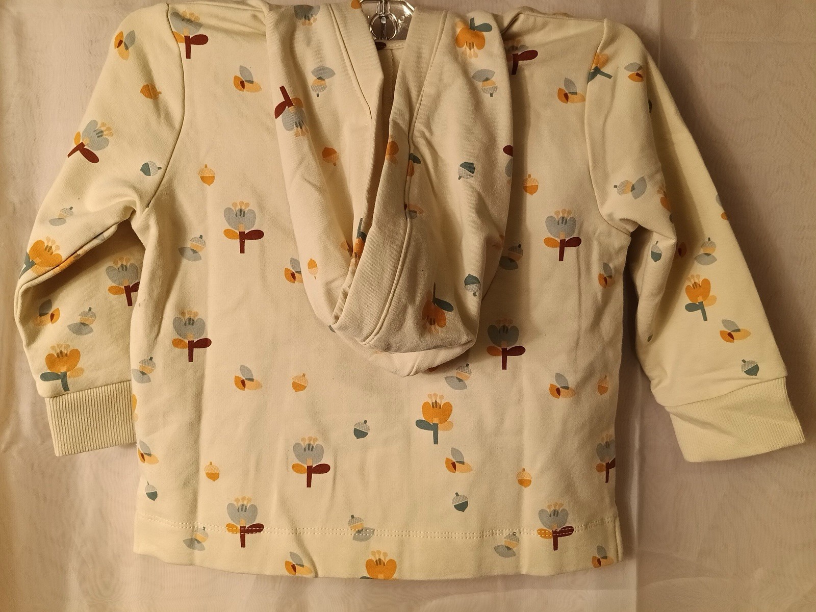Young Bugs 2T Organic Cotton 2pc Floral Knit Long Sleeve Top & Shorts Set