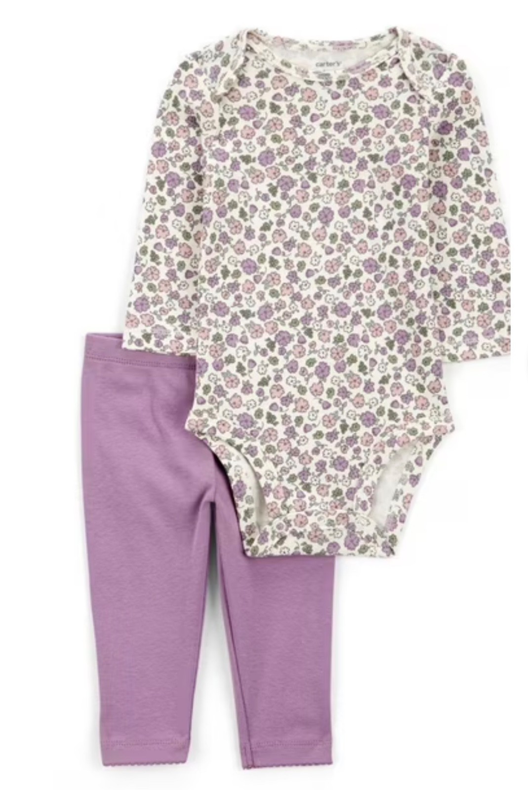 Carter’s Baby Girls /infant 3-Piece Outfit Set (1 Pant, 2 onsies) , 6 months