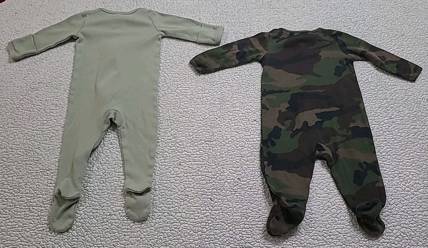 10PC Baby Boys 3-6 Months Long&short Sleeve Shirt&Pant&None Fleece Feet Sleepers