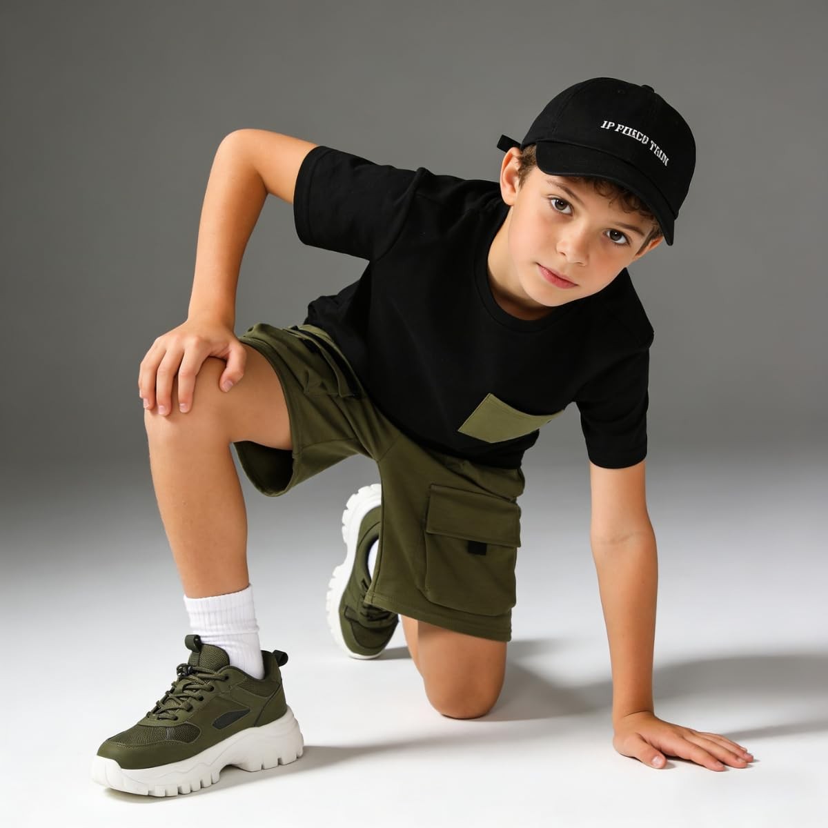 Azmxynol Tween Boys Clothes Kids Summer Short Sleeve Shirt Top Shorts 2 Pieces