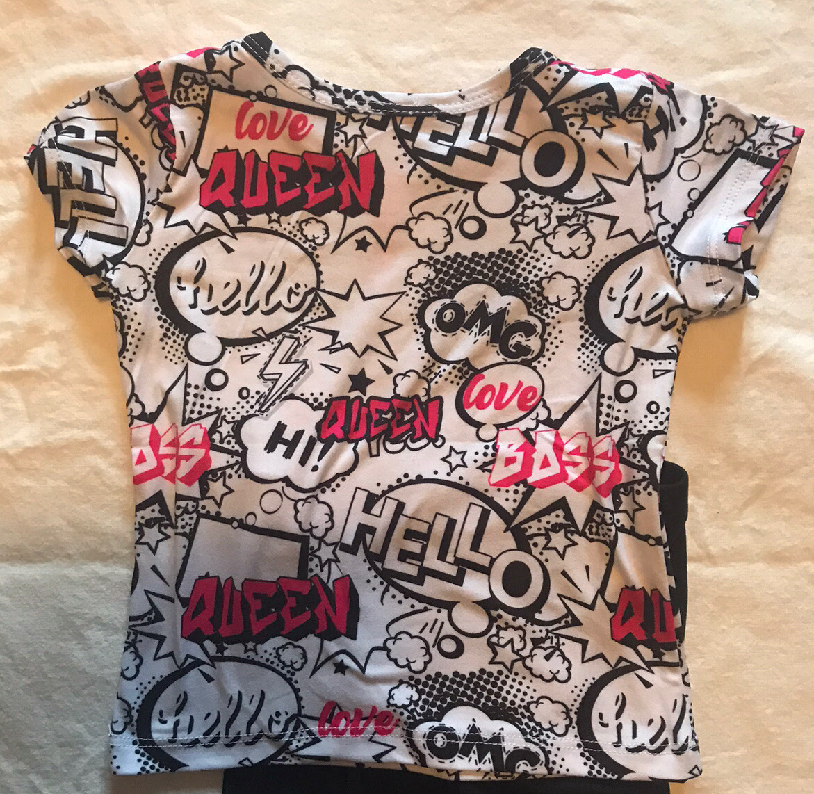 Cute 4 U Girl Boss Blessed Outfit T-shirt Leggings Toddler 18 Months NEW 2 Piece