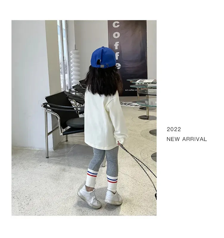 2026 Autumn Children’s Fashionable Sports Set Baby Girl Sweater + Leggings