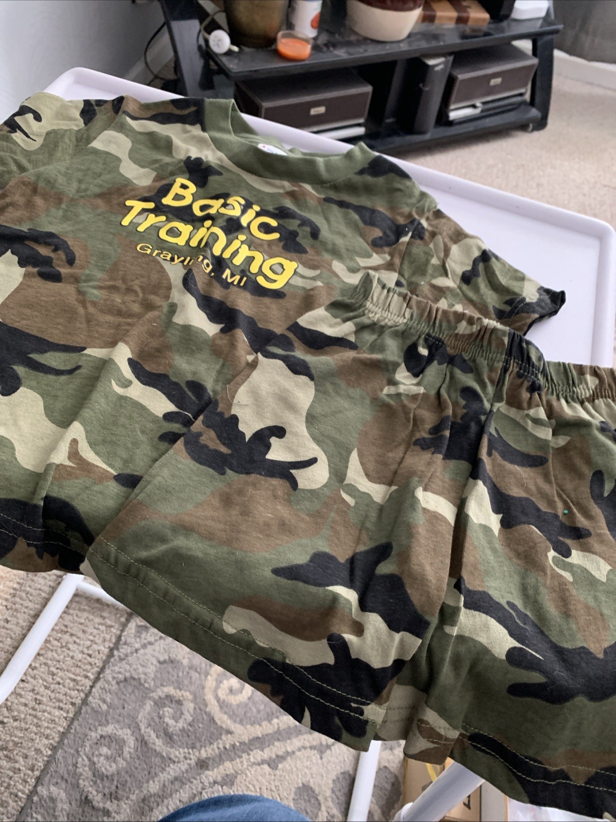 2 Pc. Basic Training Grayling, MI Camoflauge Boys Clothing Set 4T (O)