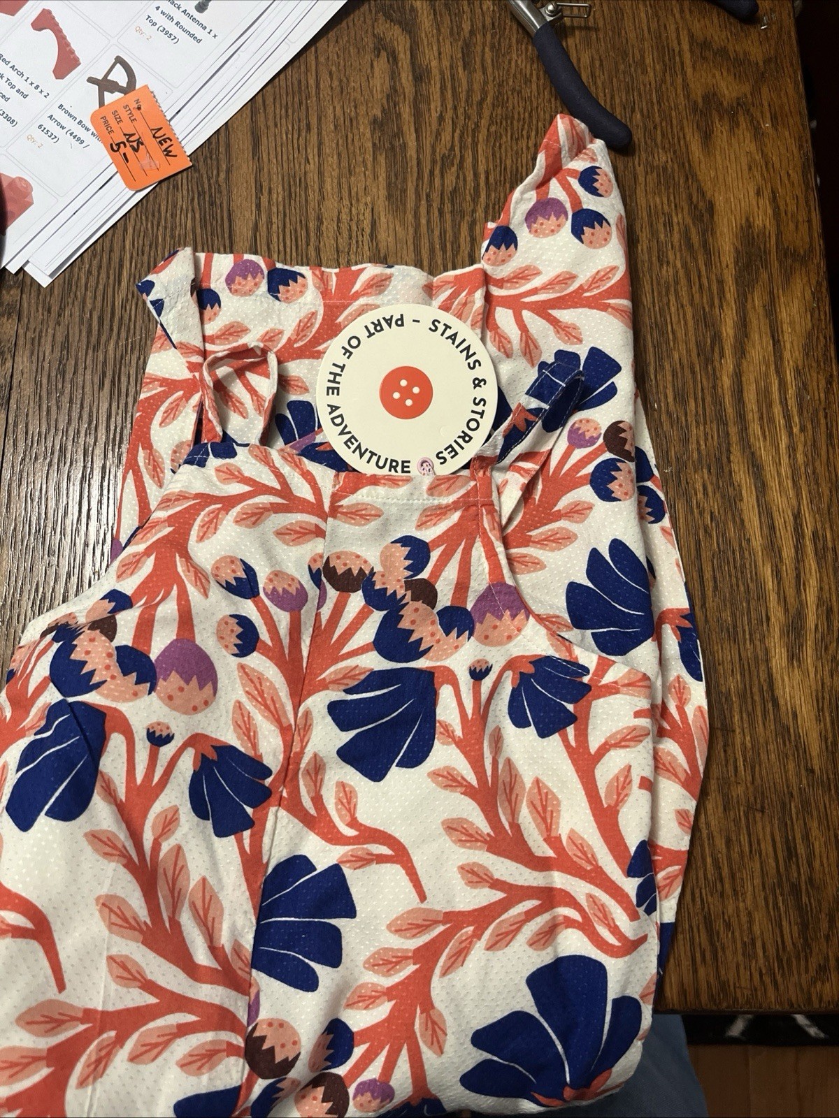 NWT Stains & Stories Floral Print Jumpsuit Romper Size 92 Or 2-3 Years Old