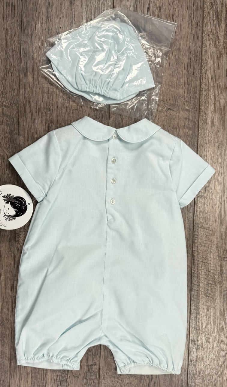 Baby Boy Clothes New Sarah Louise 3 Month 2pc Dressy Train Romper Outfit