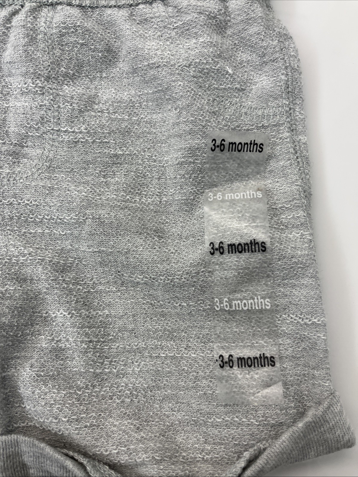 Baby Boys Heather Gray Pull On Shorts 3-6 Months Cotton Jersey Play Shorts