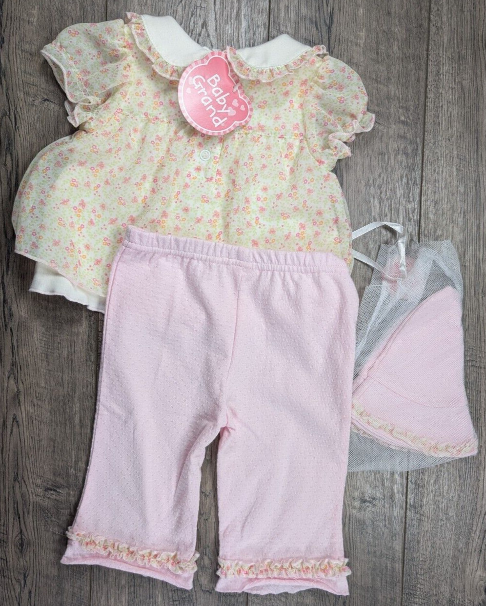 Baby Boy Clothes New Baby Grand 0-3 Month 3pc Ruffle Outfit