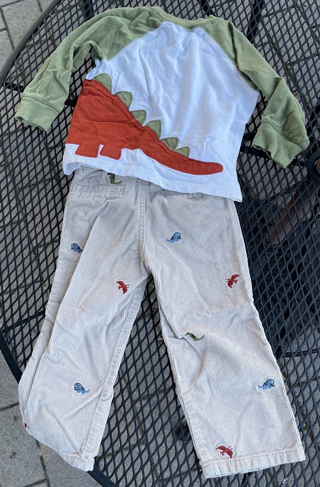 Gymboree Outfit Adjustable Waist Pants Dinosaur Size 2T