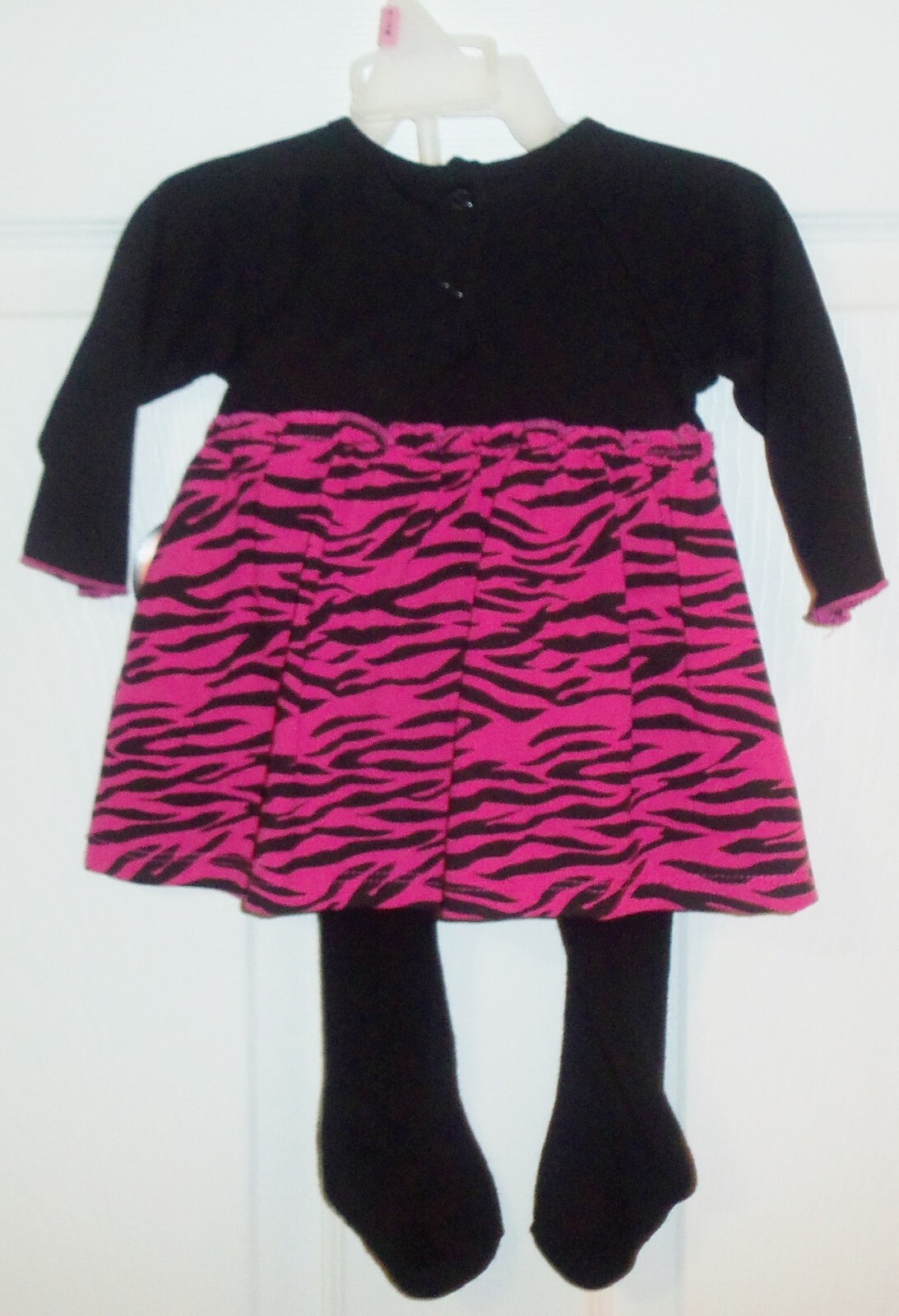 HALLOWEEN CAT EYE’S 2 pc Baby Girls Outfit Top & Footed Leggings Size 0-3 m NEW