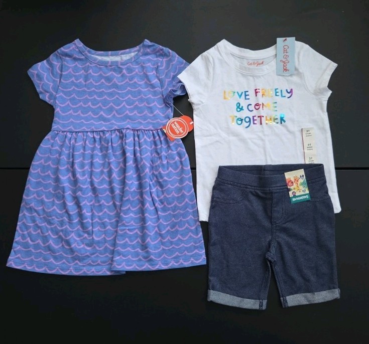 Toddler Girl Summer Clothes Size 3T NEW