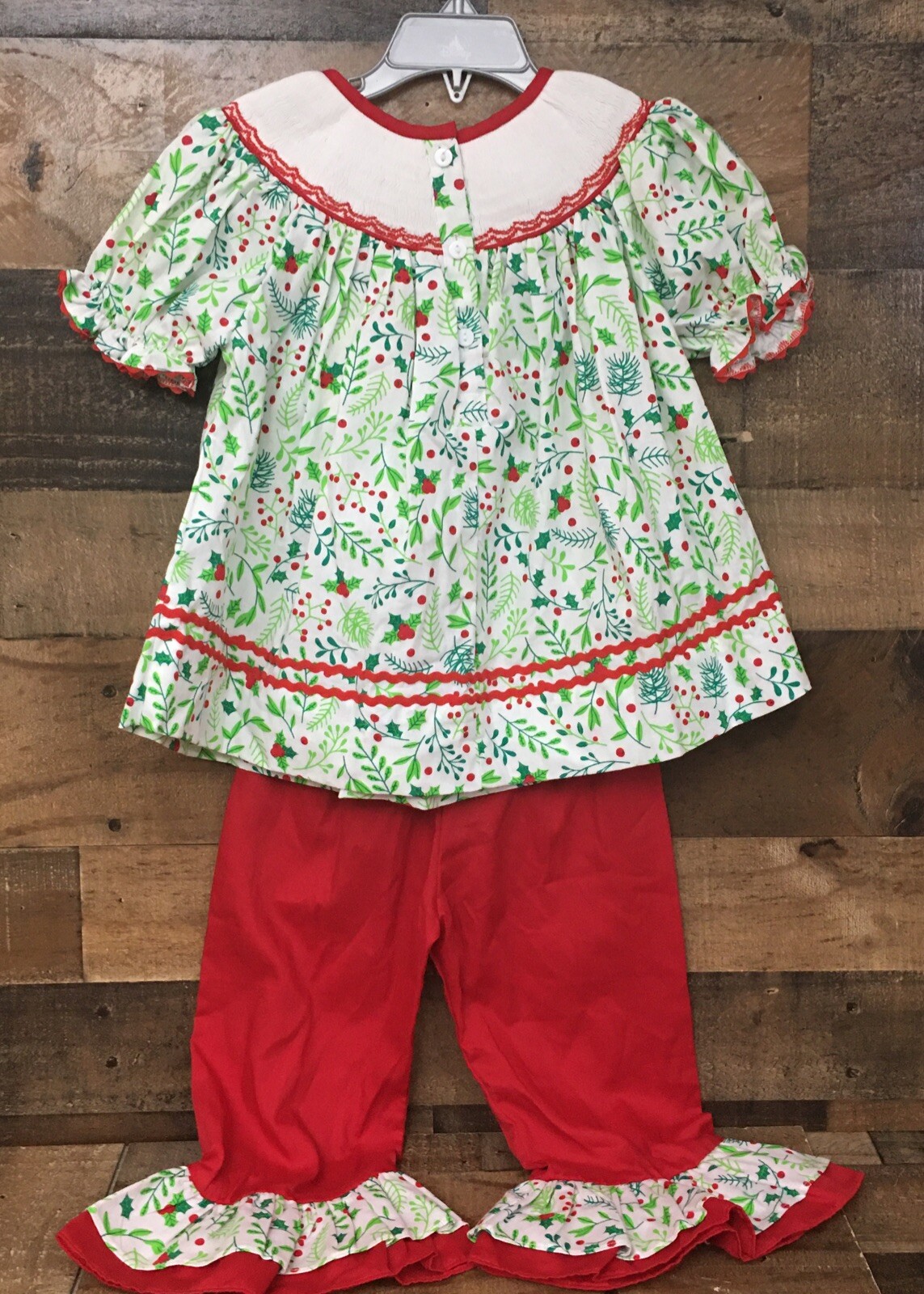 NEW Boutique Floral Tunic Dress & Ruffle Pants Girls Outfit Set 2T READ