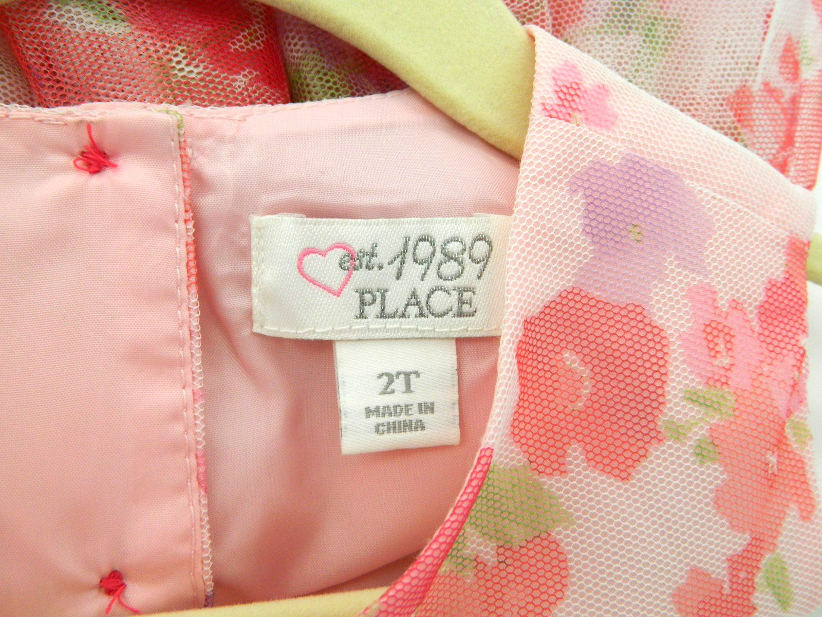 “1989 Place” 2T Baby Girl 3-Tiered Floral Tulle Party Dress