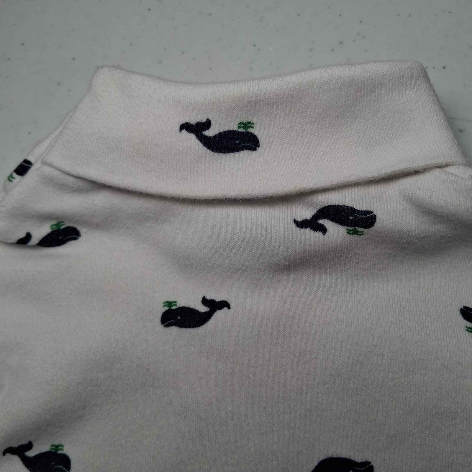 Vintage Hartstrings Baby Jumper Turtleneck Set 18 Mos Green Corduroy Blue Whale