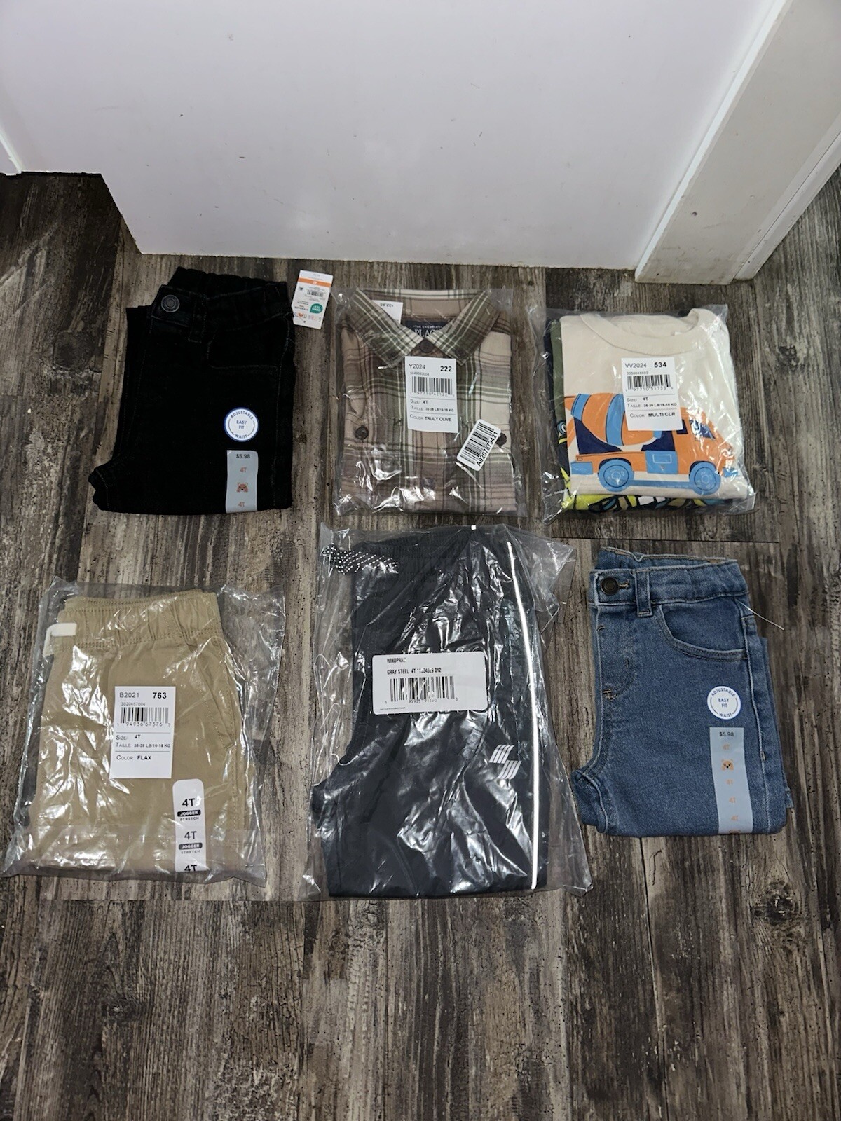 Assorted 4T Shirts And Pants New With Tags – 8 Total Pieces
