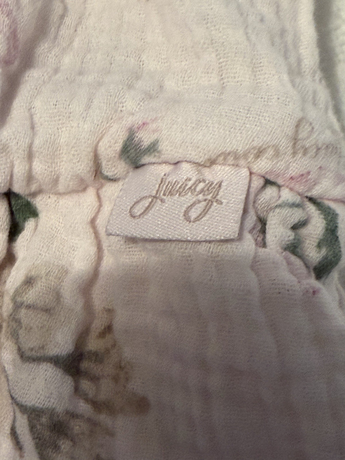 Juicy Couture Kids 100% Cotton Bubble With Skirt And Spaghet Straps, Size 0/3 Mo
