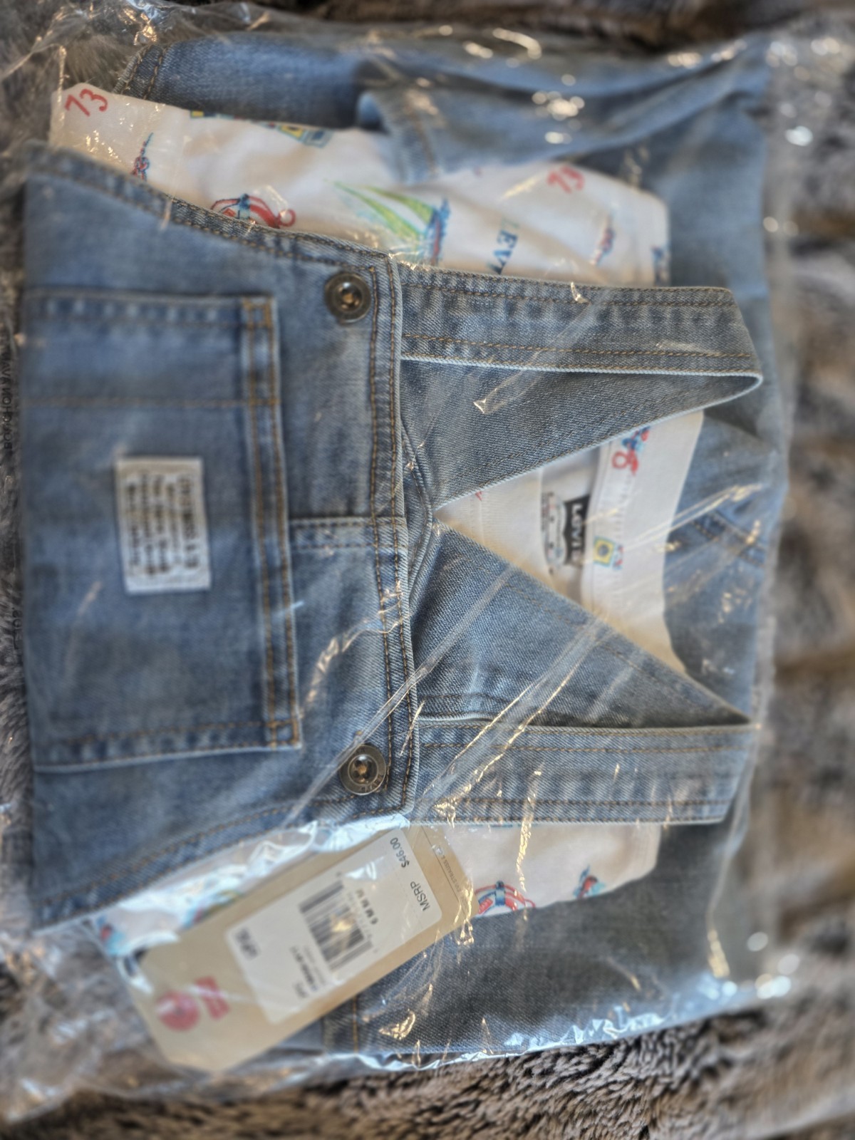 Levi’s 2 Piece Overall And Sail Boat T 6m Boys New With Tags