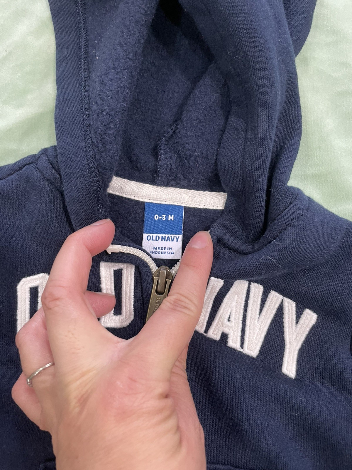 Old Navy Dark Blue Baby Sweat Set: Zip Hoodie & Pants Size 0-3 Months