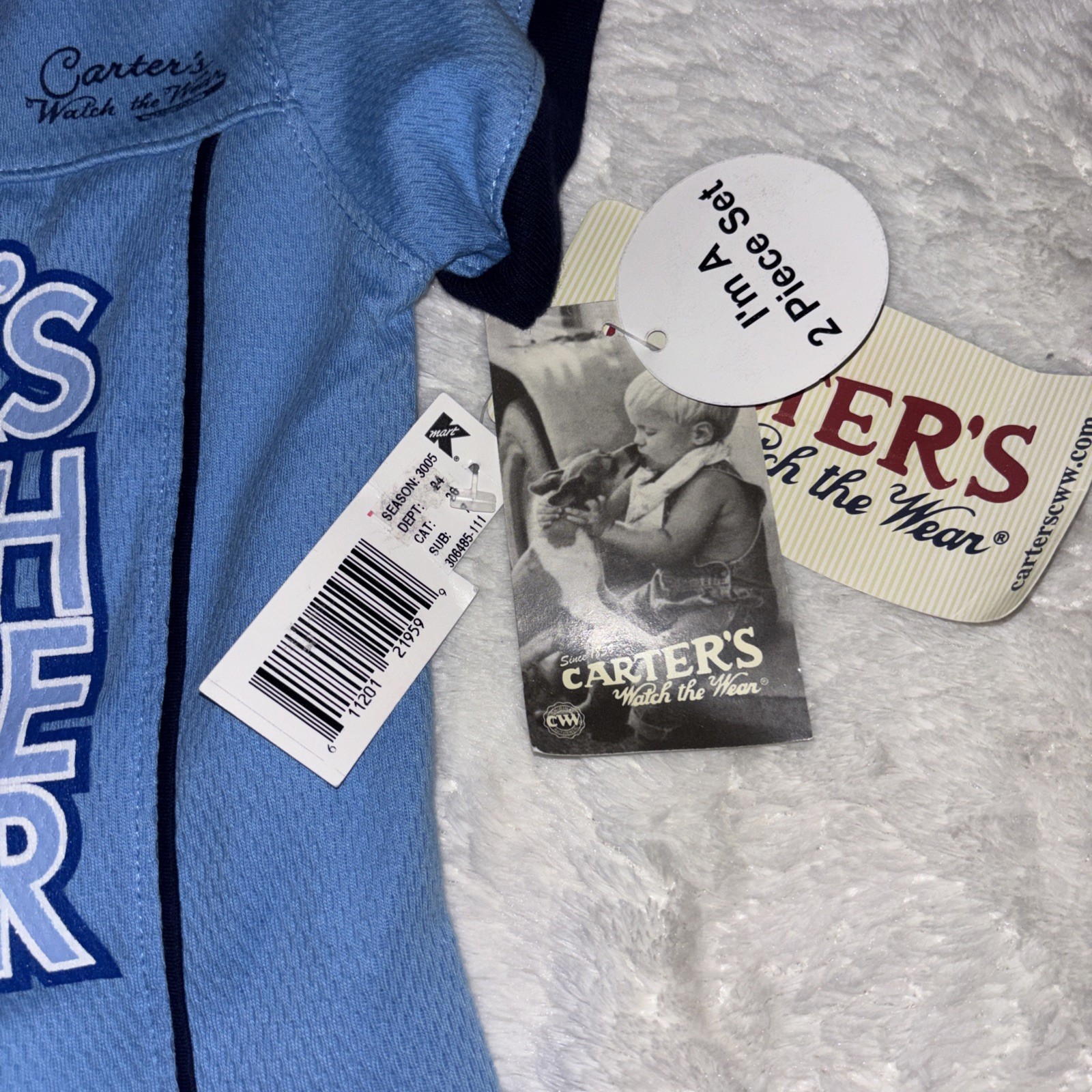 Carter’s Baby Boy Shirt Shorts 2-piece Outfit 18M Soccer Jersey Set