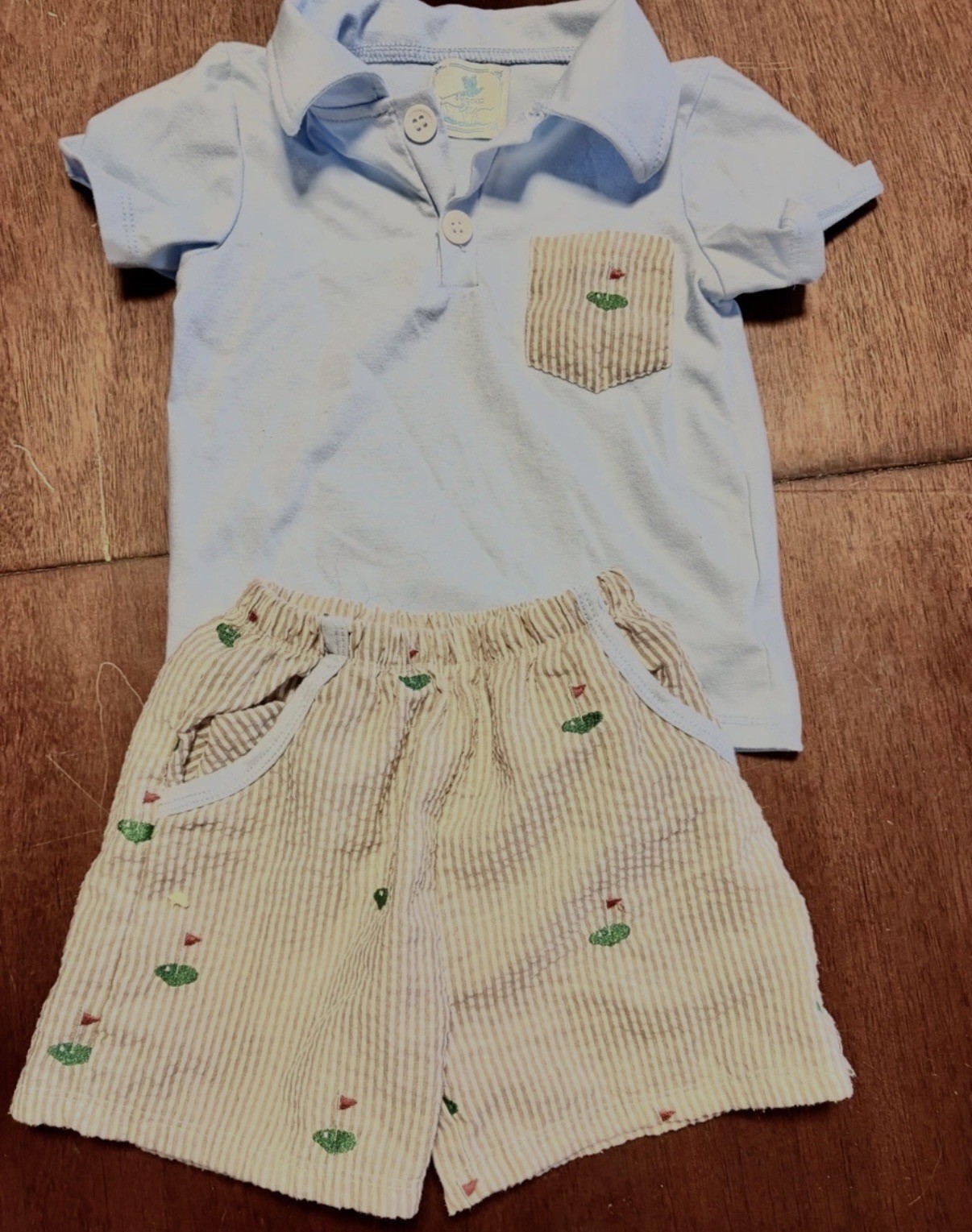 Smocked By Chic Golf ⛳️ Shorts Set 18 – 24 Months Boys Boutique
