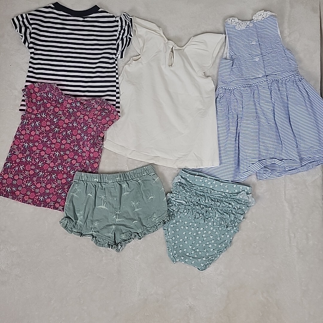 Toddler Girl 2-3T LOT 6 Spring/Summer Items Blue, White, Green, Purple Floral