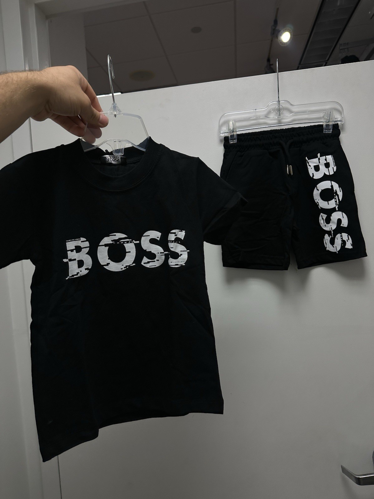 Boss Full Outfit Short Set For Kids Size From 2-3t To 12-13t