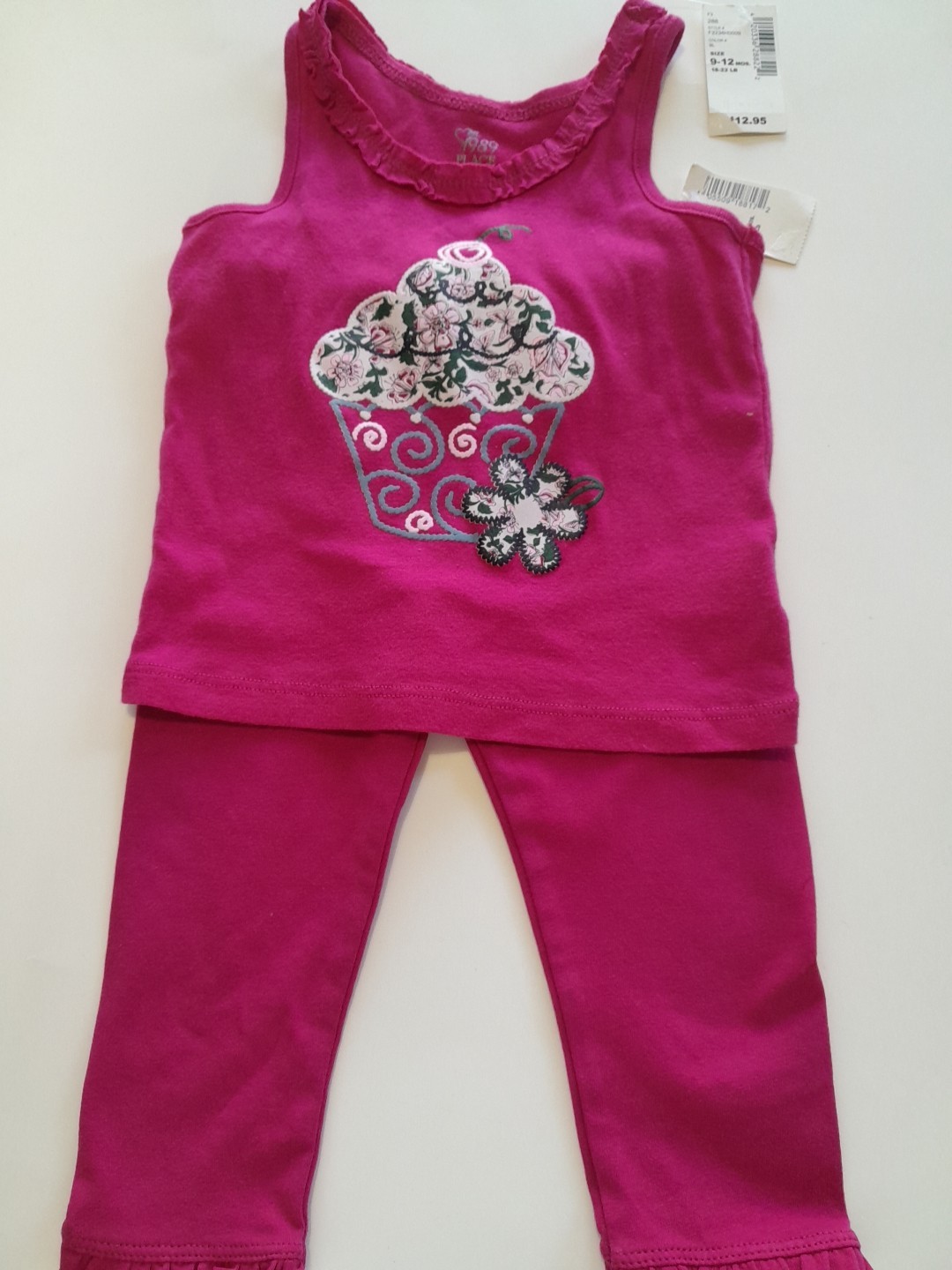 Baby Girl 9/12M 2pc Outfit NWT The Children’s Place Tank & Leggings Set Pink