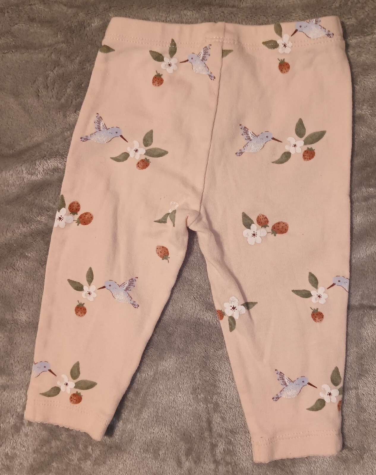 Carters Baby Girl 6-9 Month 2 Piece Set Soft Pink Hooded Jacket & Leggings
