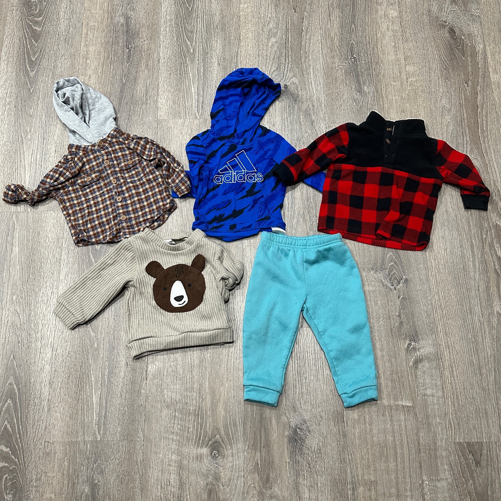 5 Pieces Baby Boy 9 Months Various Mixed Brands Outerwear Heavy Clothing Lot