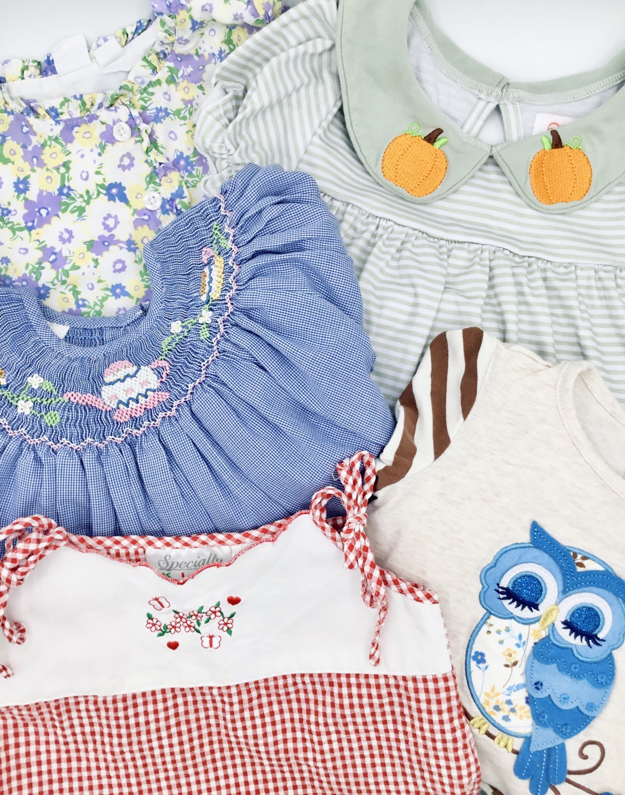 “Grow with me” Designer Baby Girls Clothes Lot-Smocked, Specialty Kids++3T-5T