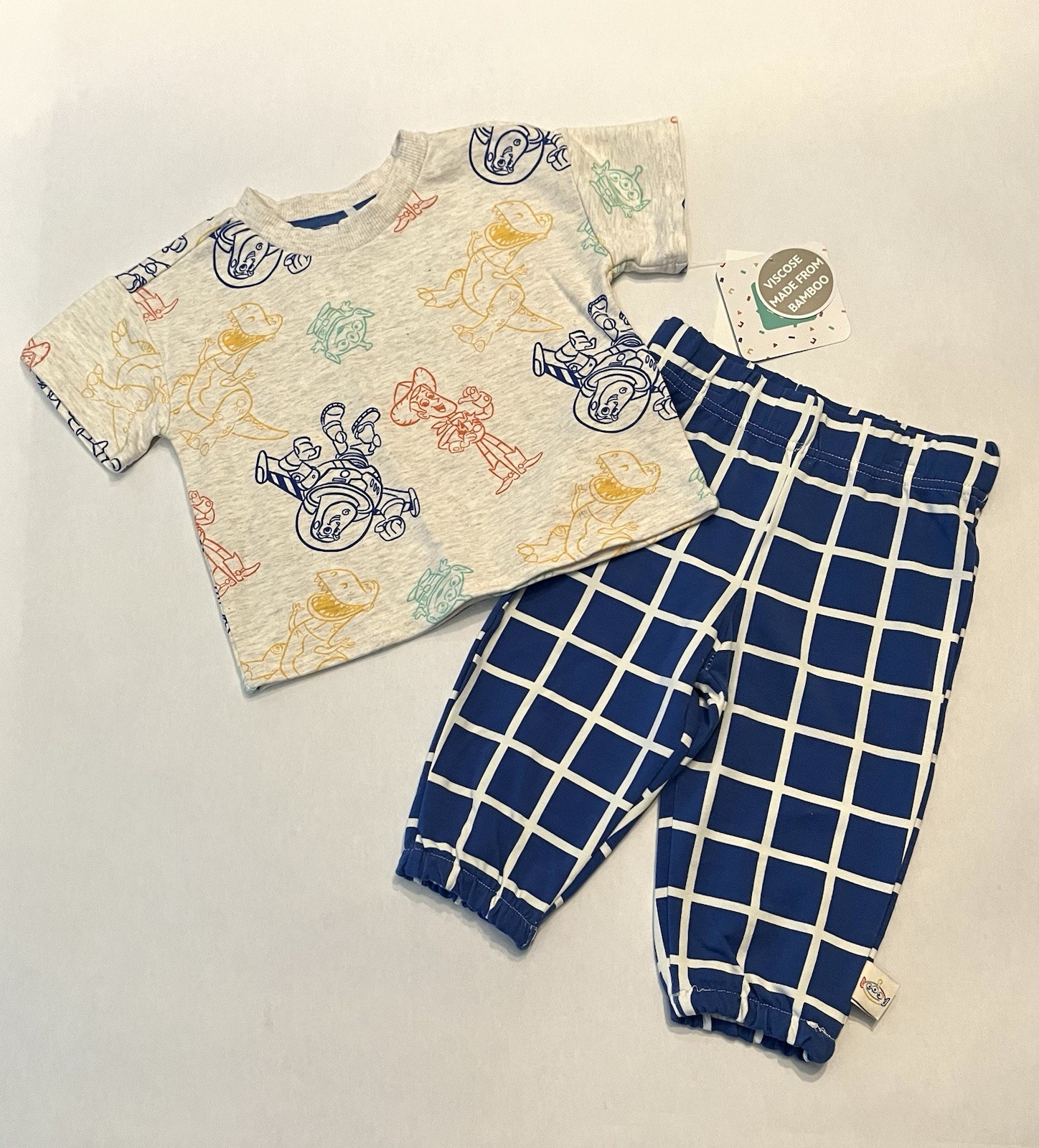 Toy Story Baby Boy Outfit 6-9 Months Pants Shirt 2 PC Set Woody Buzz Cute New