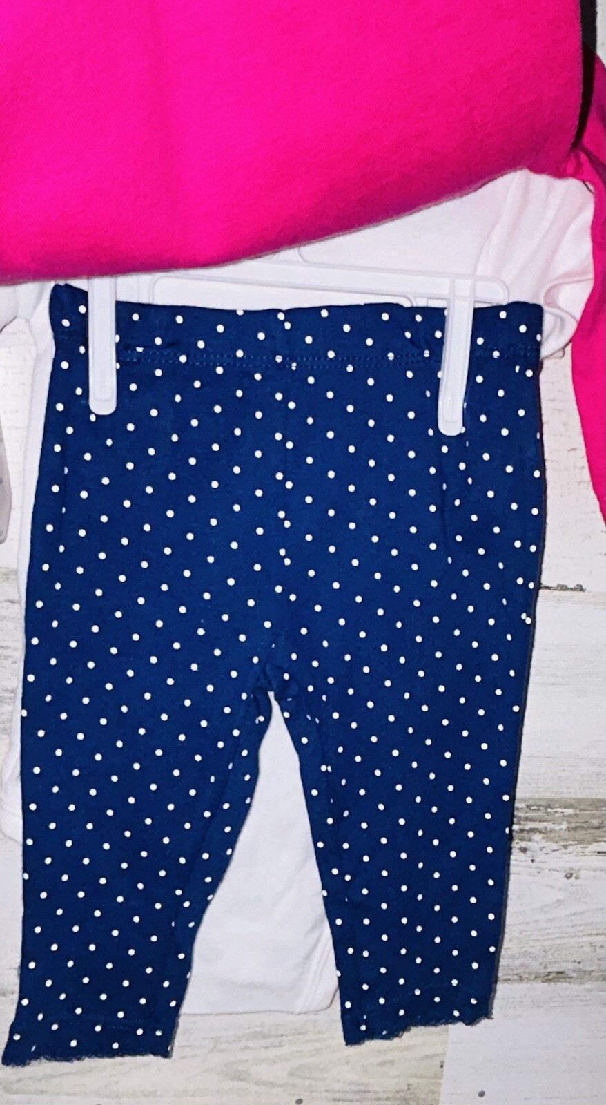 NWT Carter’s 3 Months Butterfly Love Mommy Daddy Girl’s 3 Piece Set Polka Dots