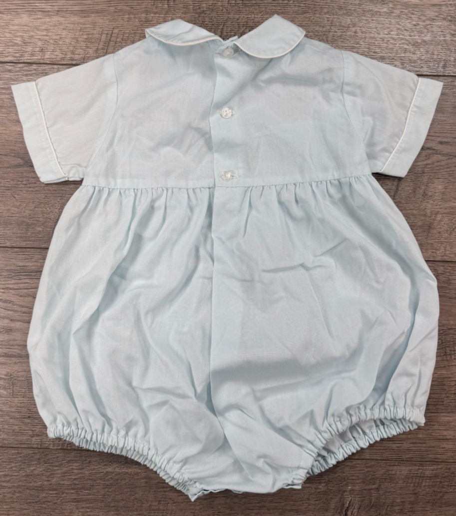 Baby Boy Clothes Feltman Dressy 3 Month Blue Ocean Beach Romper Outfit