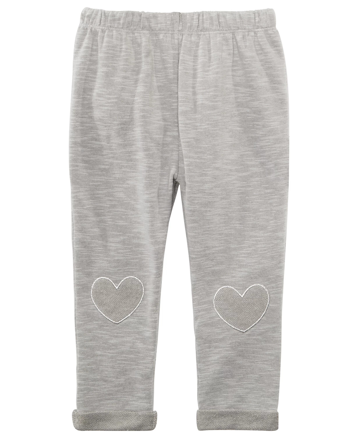 First Impressions Heart Patch Jogger Basic Dark Gray 24 Months NWT