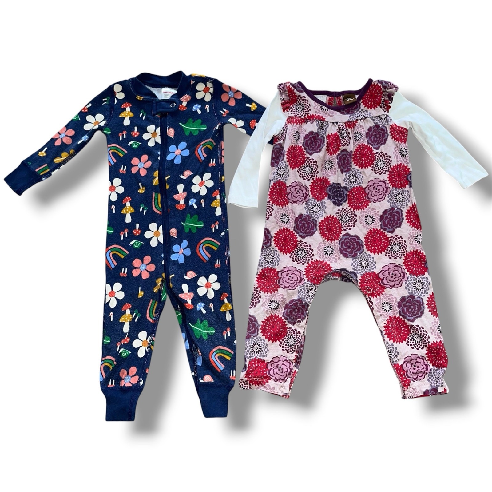 Boutique Baby Girl 6-12M Lot | Hanna Andersson Sleeper & Tea Collection Romper