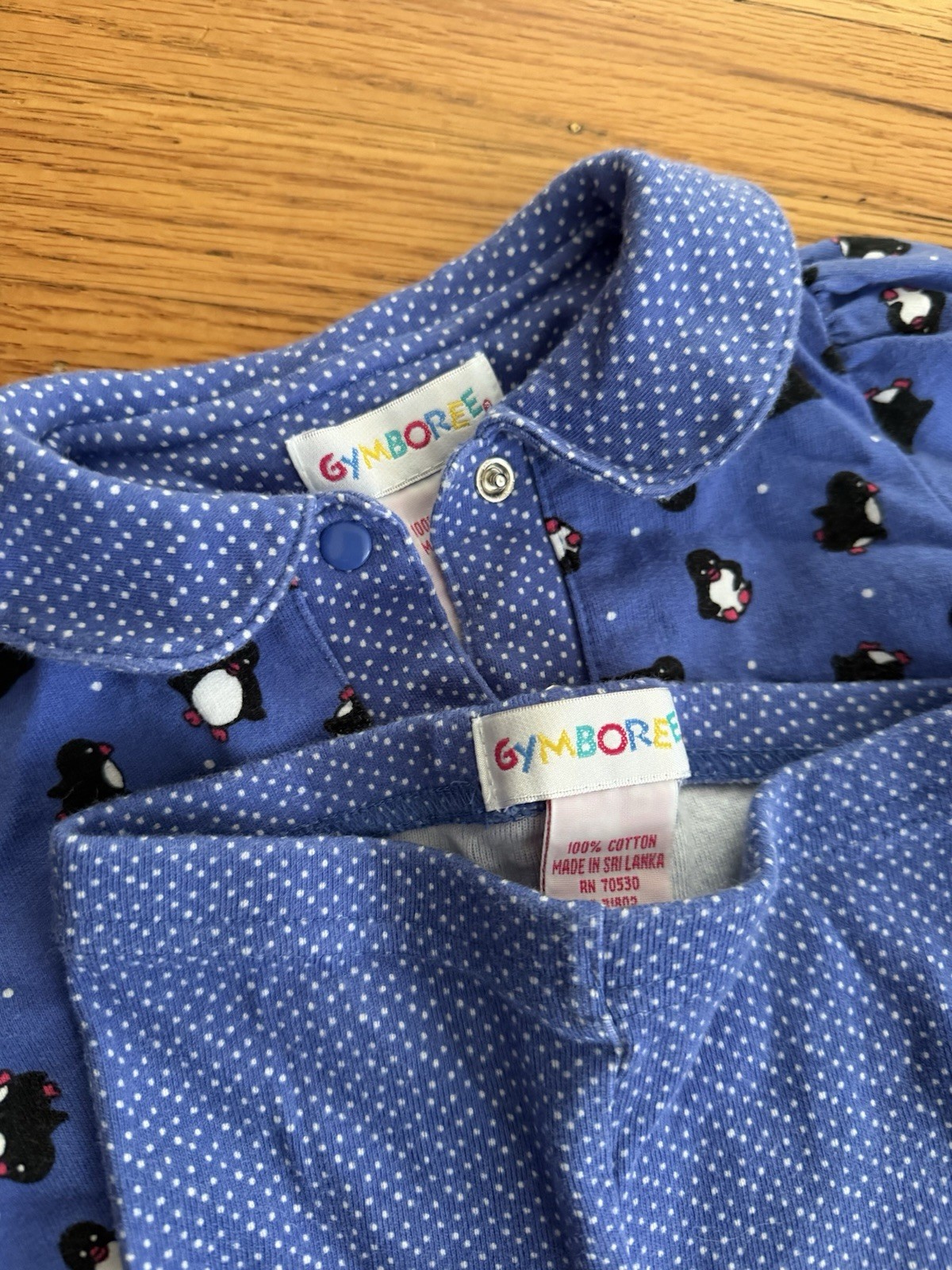 Vintage Gymboree Rainbow Penguin Set NB/Infant